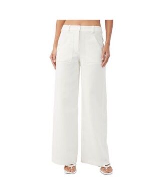 Tina Turk Ukelele linen pants white size 2